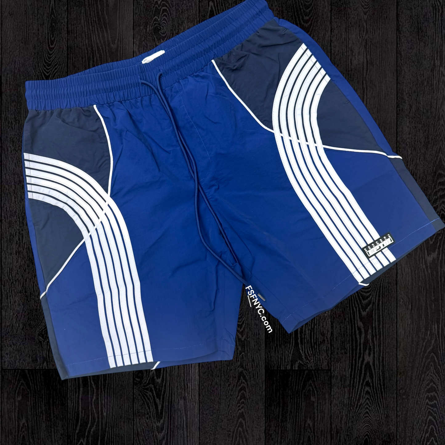 EPTM - Stripe Windbreaker Shorts - Blue