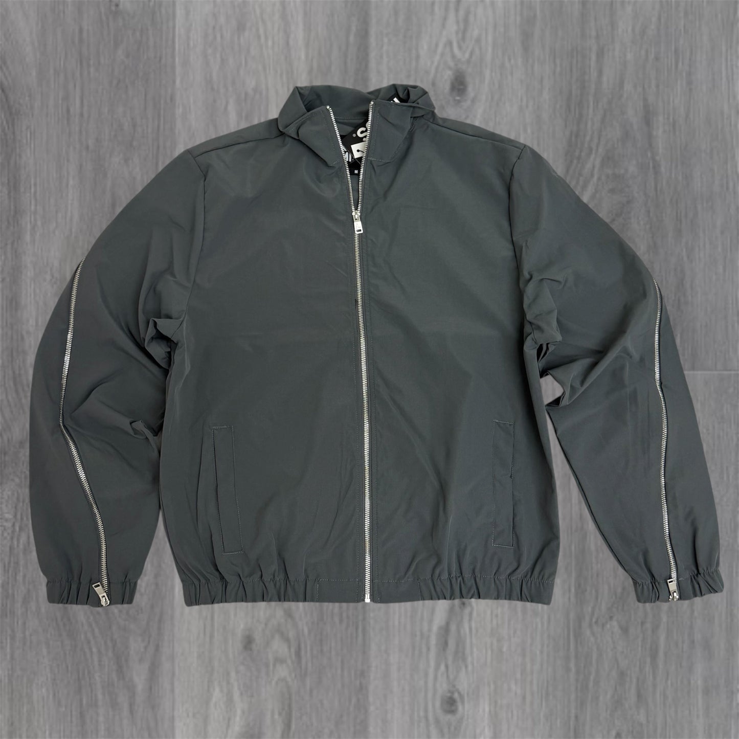Rebel - Windbreaker Zipper Jacket - Grey - 501
