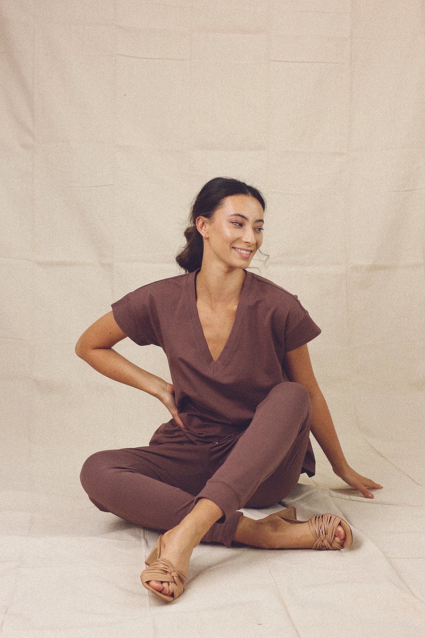 Dusty Mauve Boyfriend T-Shirt - SALE