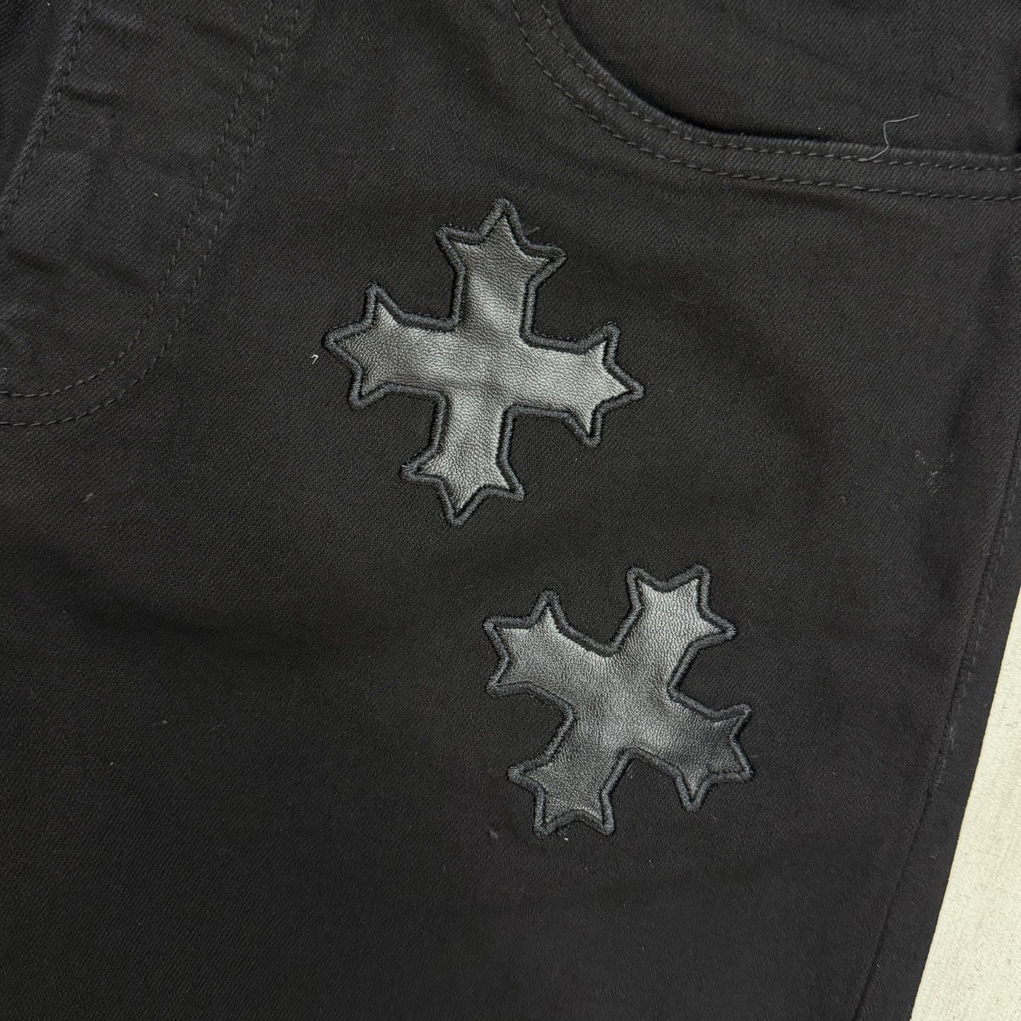 SYP - Stacked Patch Denim - Jet Black 2344