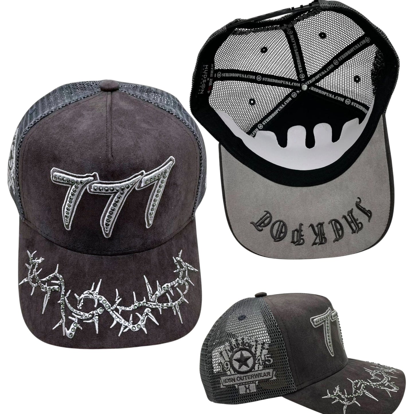 Hudson - “Chains” 777 Trucker hat - Grey V2