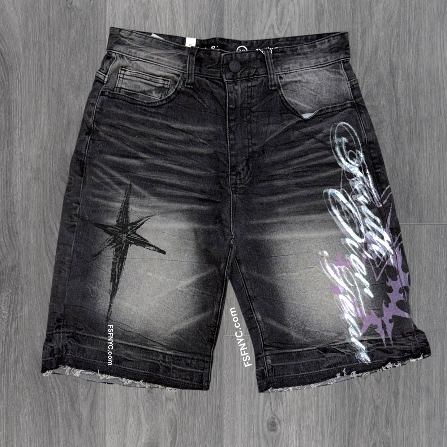 Rise - Faith Over Fear Denim Shorts - Sha.BL - F558z