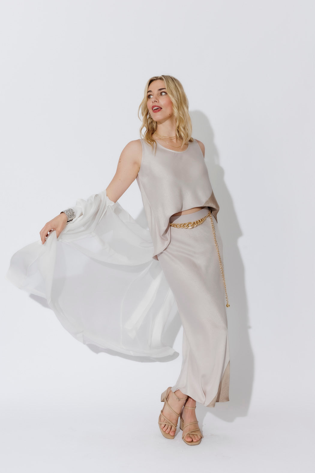 Champagne Contrast Bias Cami