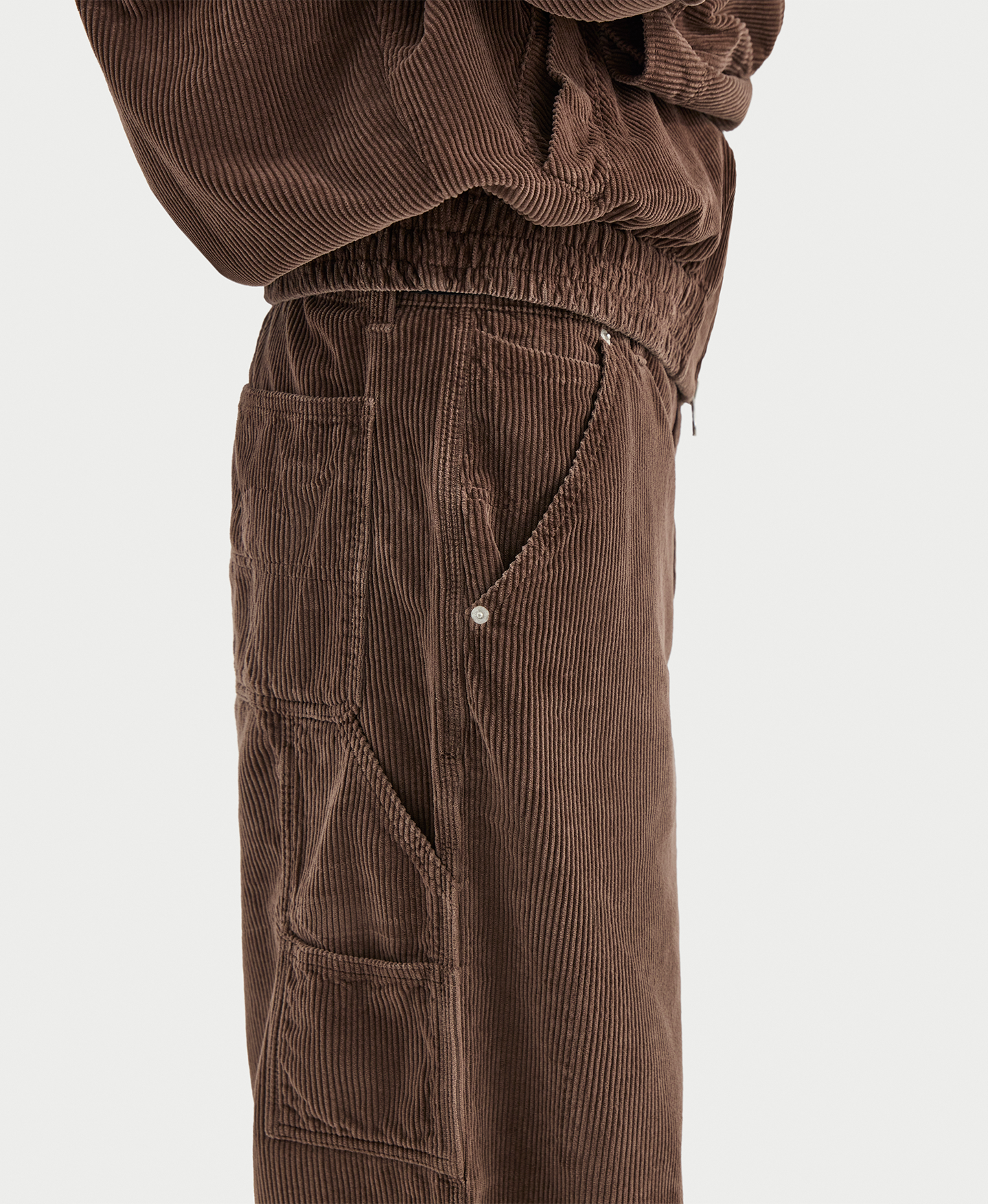 'Jet Black' Corduroy Pants