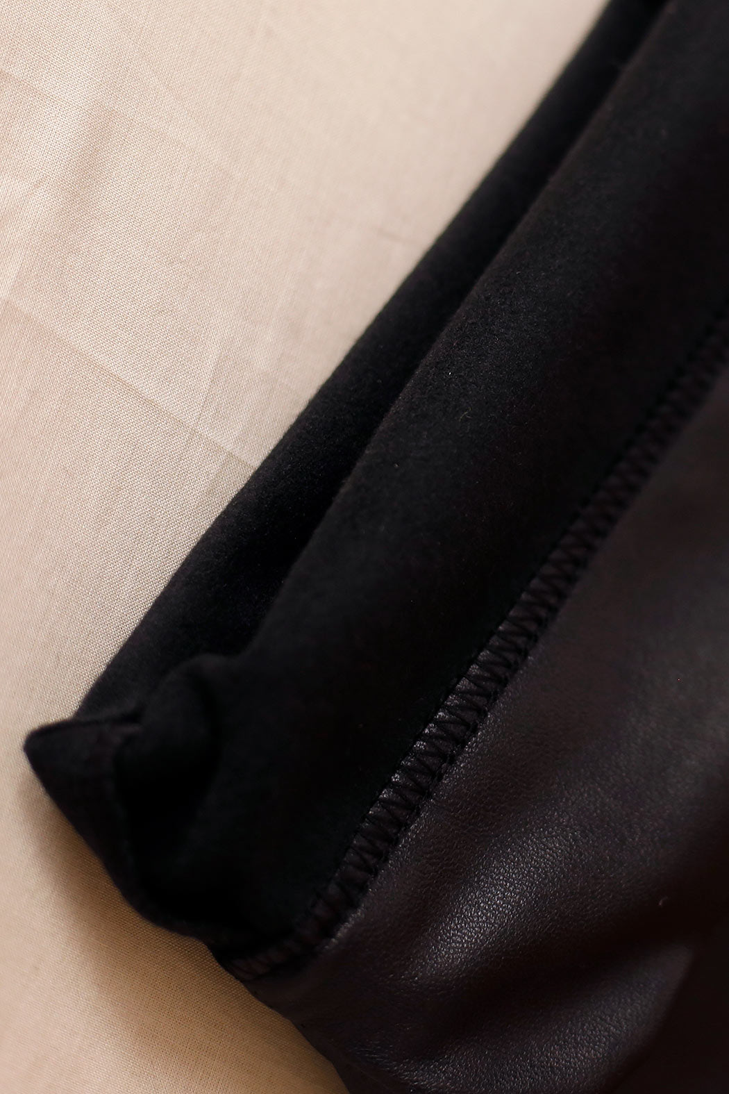 Black Vegan Leather Flare - FINAL SALE