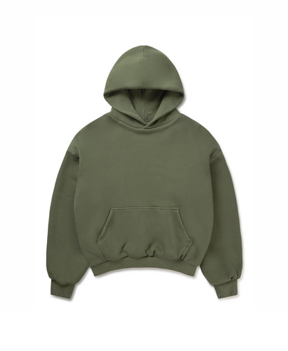 1000 GSM 'Olive' Double Hoodie