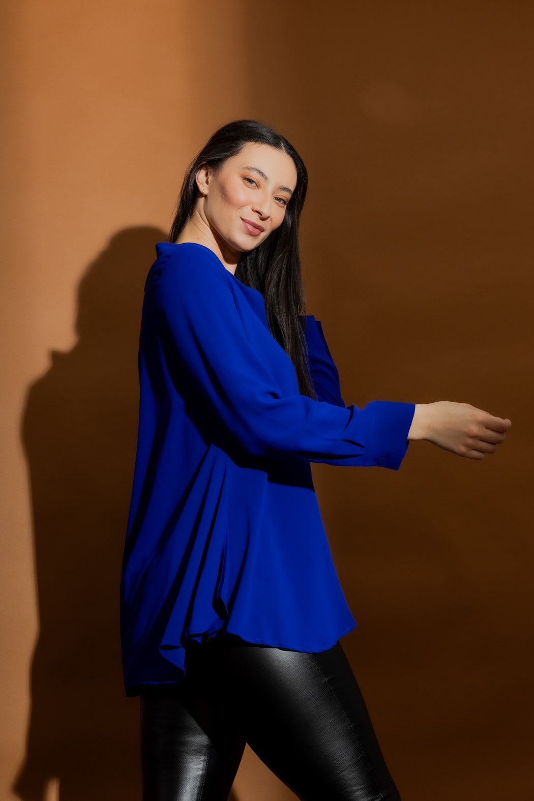 Cobalt Flare Shirt