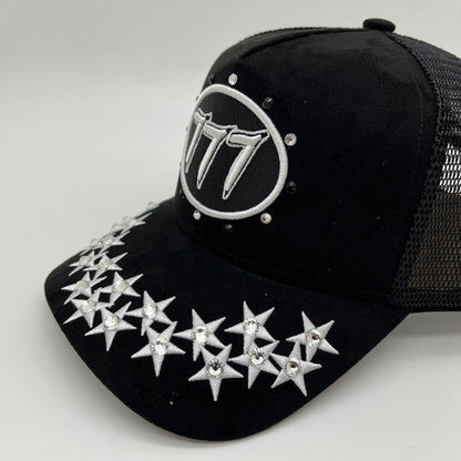 Hudson - “Stars” 777 Trucker hat - Black/White V1