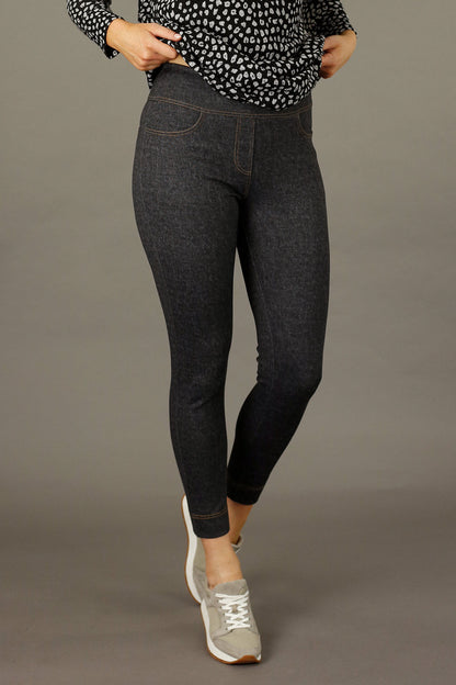 Black Denim Ponte Jeans