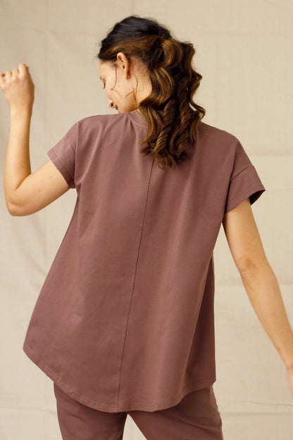 Dusty Mauve Boyfriend T-Shirt - SALE