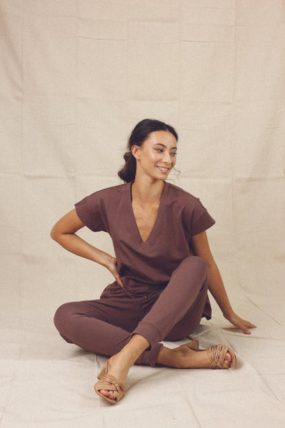 Dusty Mauve Boyfriend T-Shirt - SALE