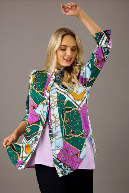Bright Chain Nano Statement Blouse - SALE
