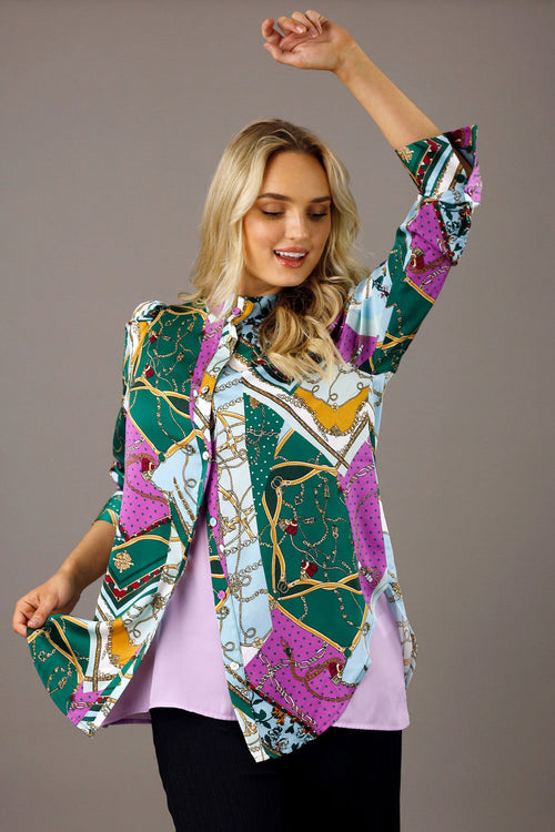 Bright Chain Nano Statement Blouse - SALE