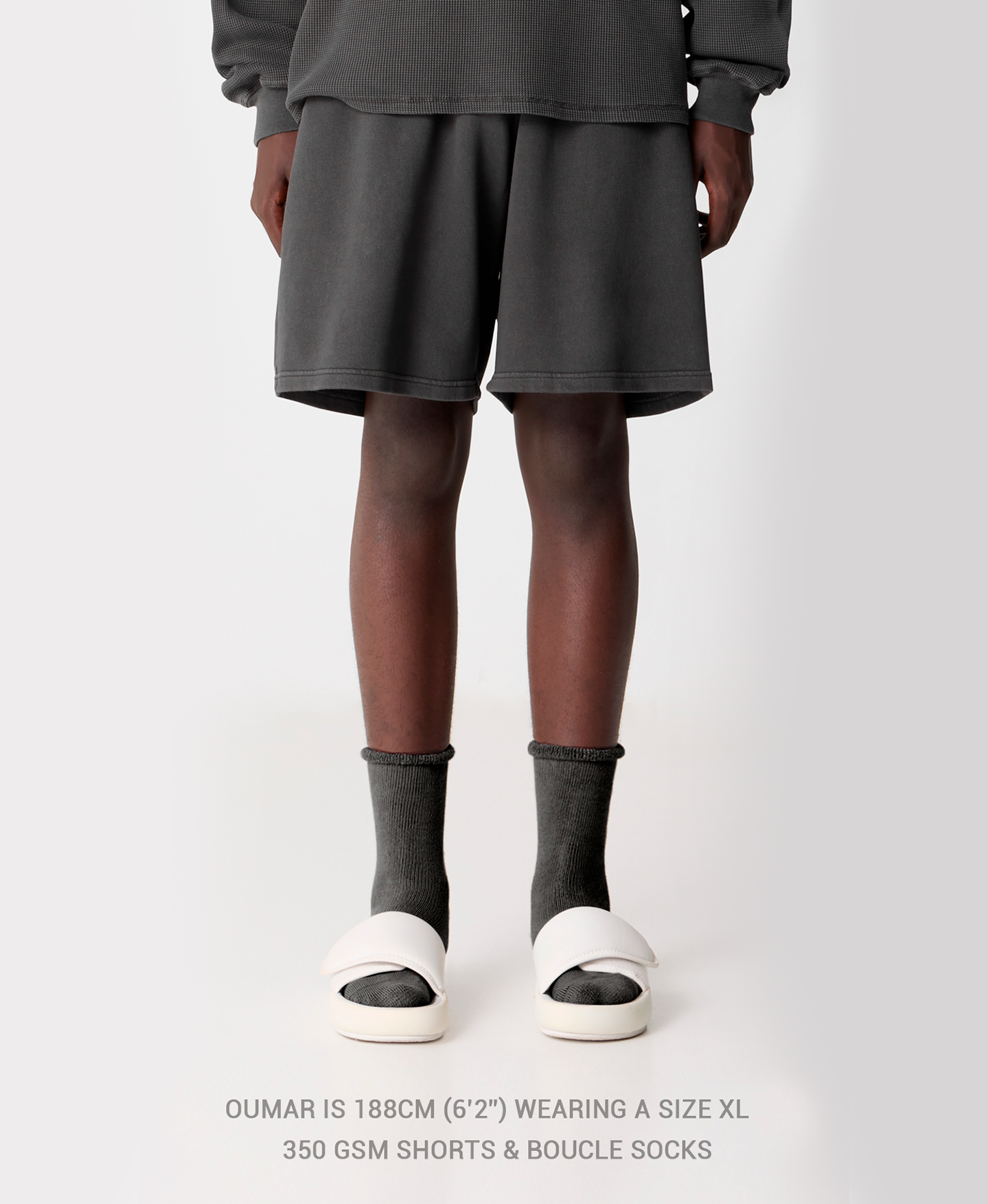 350 GSM 'Mud Gray' Short Pants