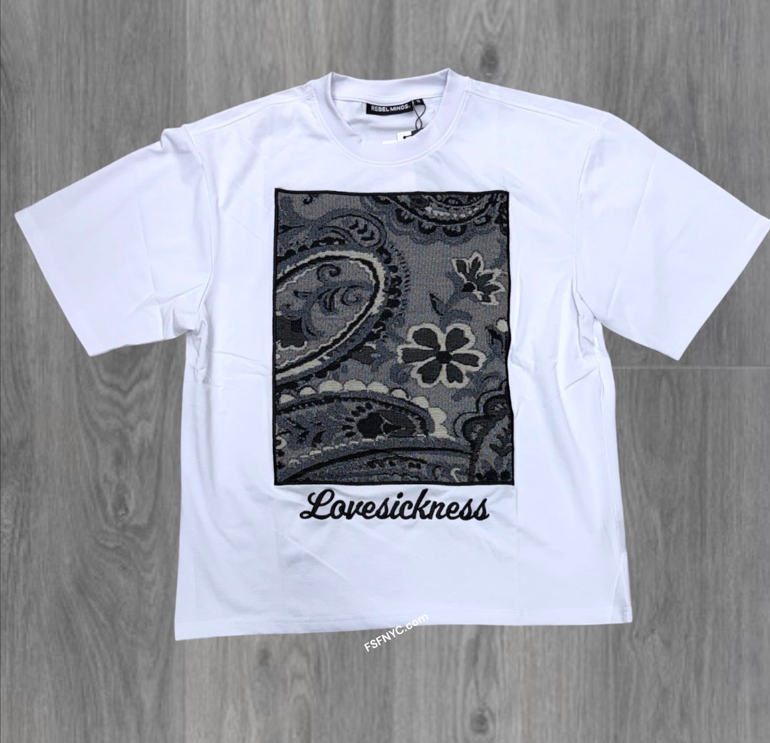 Rebel - Tapestry Floral Design Tee - white - 109 z