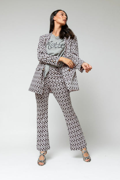 Black Pink Classic Double Breasted Blazer - Sale