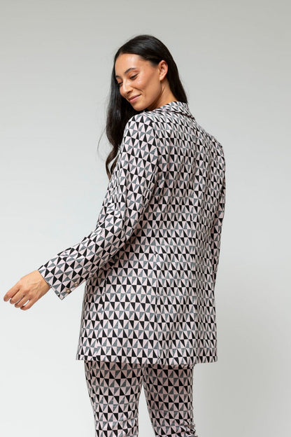 Black Pink Classic Double Breasted Blazer - Sale