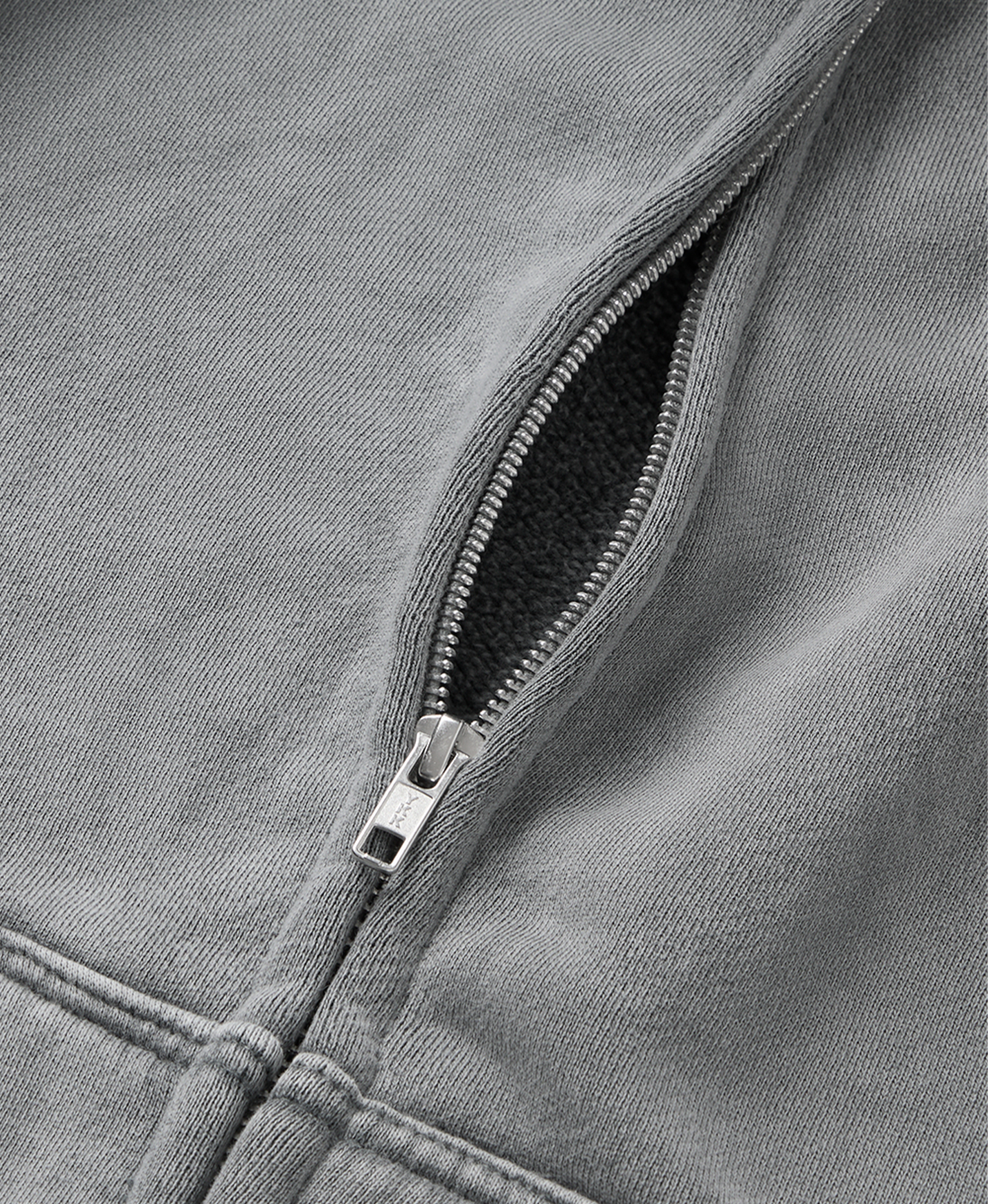 450 GSM 'Vintage Gray' Zipper