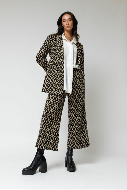 Black Deco Jet Ponte Culotte