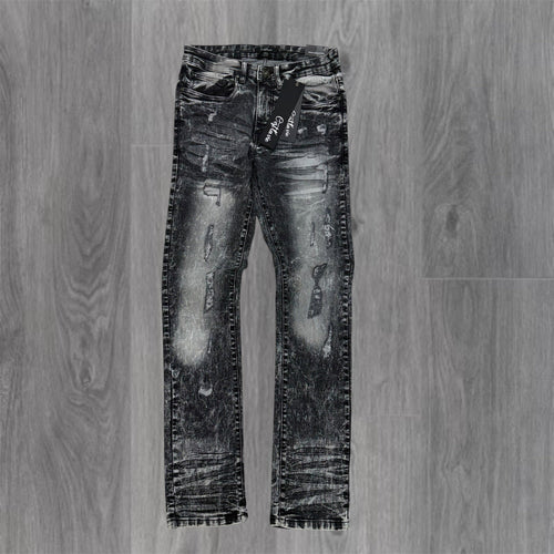 Cest Lavie - Distress Denim - Washed Black - 1038