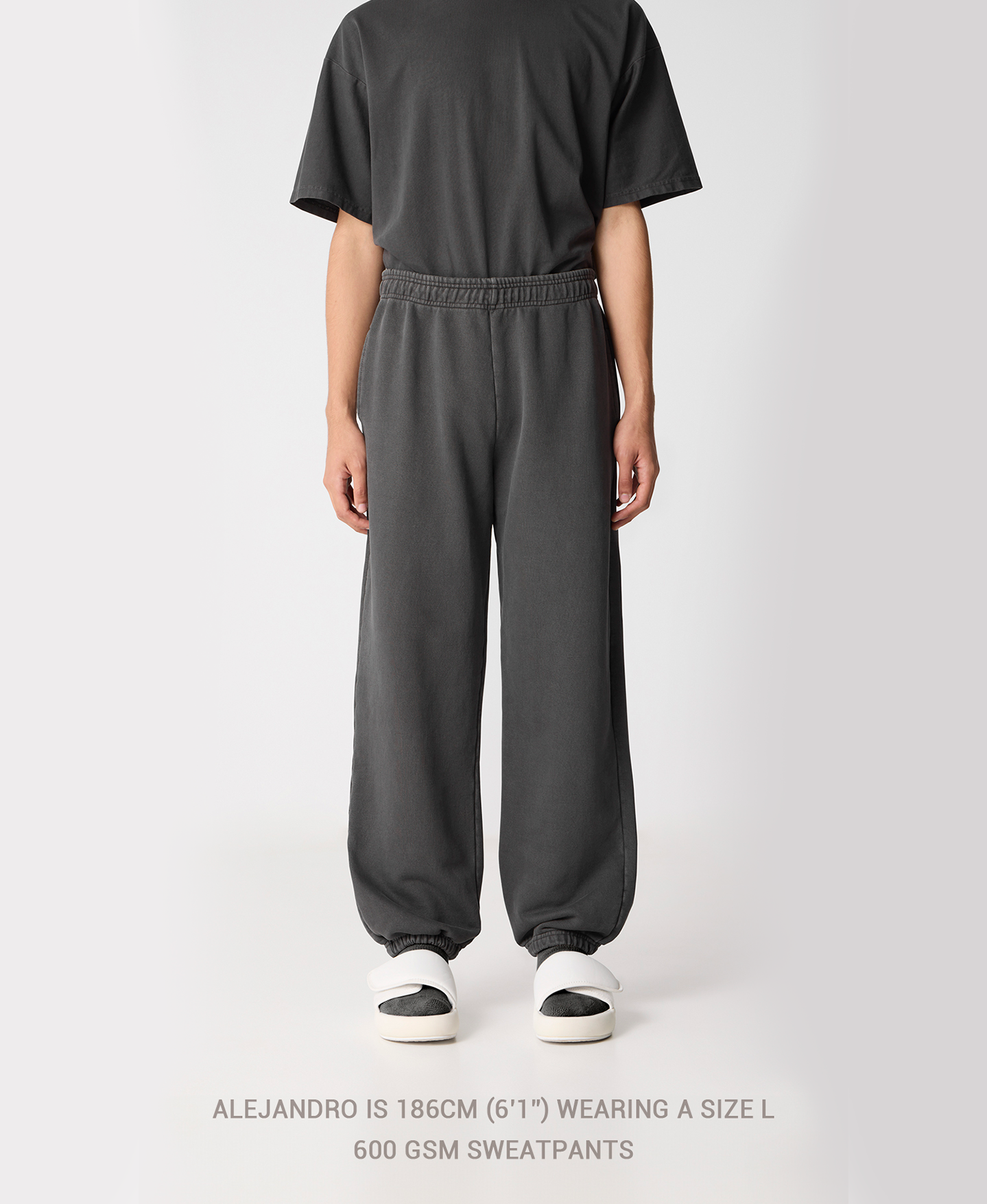 600 GSM 'Ash Gray' Sweatpants