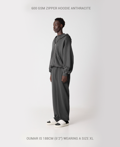 600 GSM 'Anthracite' Zipper