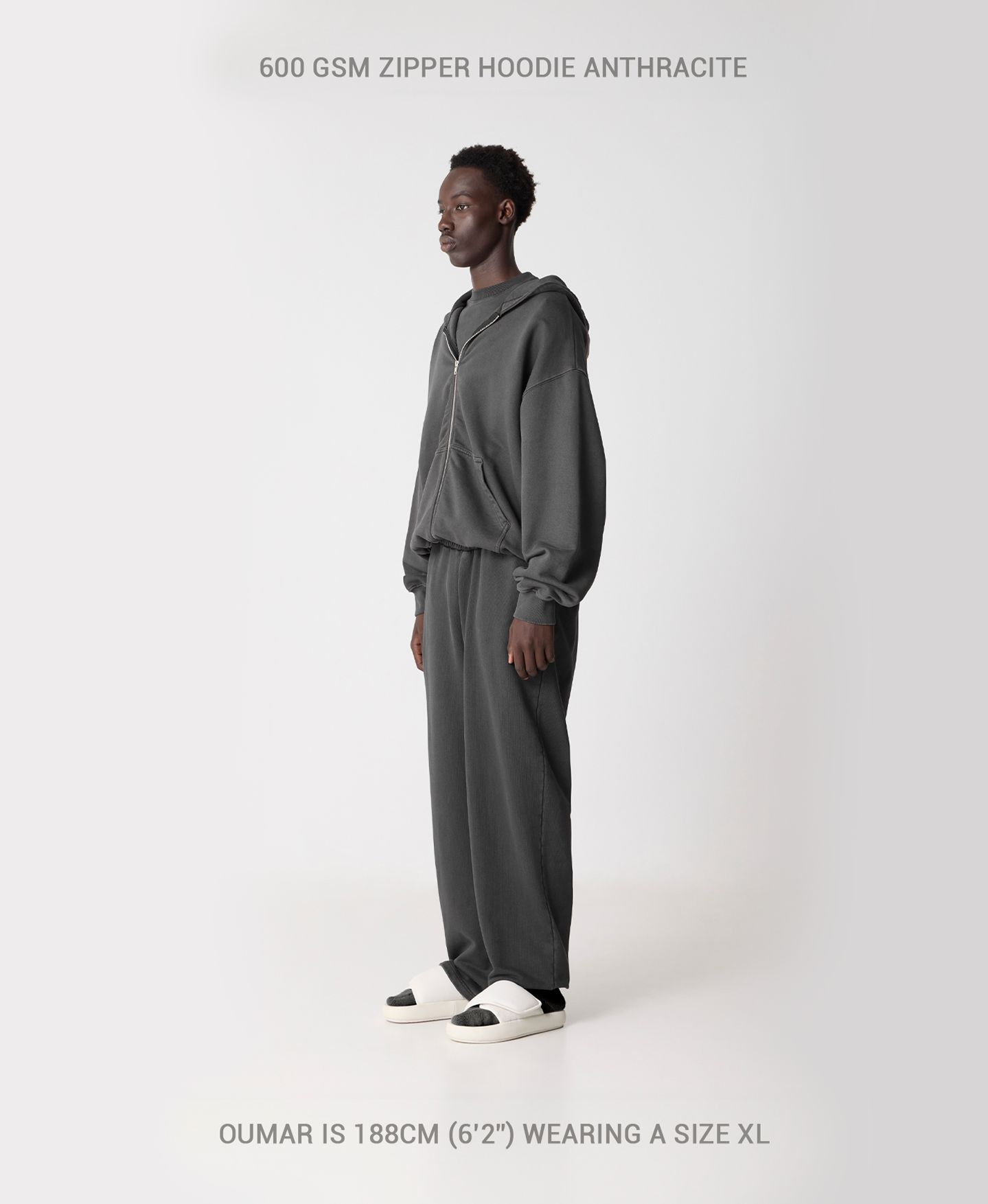 600 GSM 'British Racing Green' Zipper
