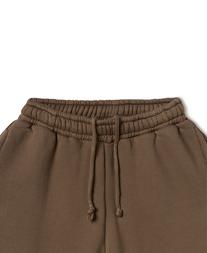 450 GSM 'Mocha Brown' Straight-leg Pants