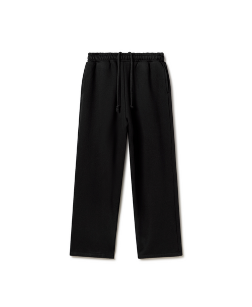 600 GSM 'Jet Black' Straight-leg Pants