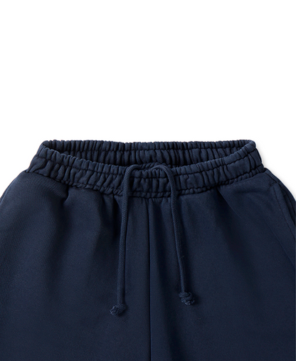 600 GSM 'Navy Blue' Straight-leg Pants