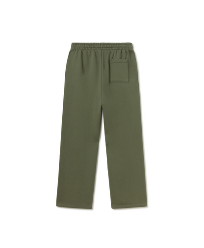 600 GSM 'Olive' Straight-leg Pants