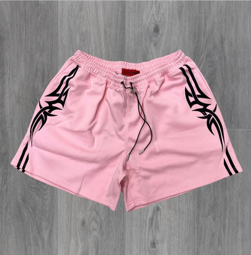 Wrathboy - Tribal Mesh Shorts - Pink 088