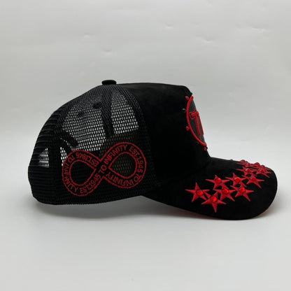Hudson - “Stars” 777Trucker hat - Black/Red V1