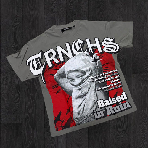 TRNCHS - Raised in Ruin Tee - Grey 2521