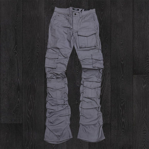KD - Stacked Waxed Utility Denim - Coated Grey - 2056B