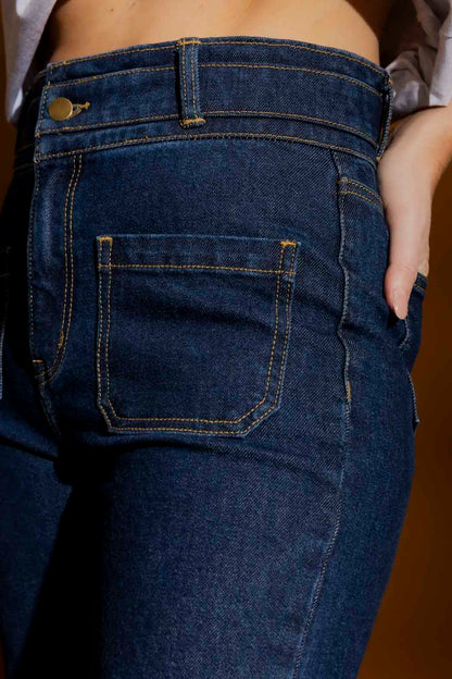 Dark Denim Stretch Pocket Jean Dark Denim