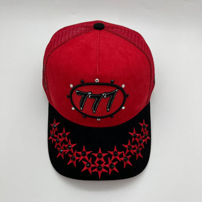 Hudson - “Stars” 777Trucker hat - RED V1