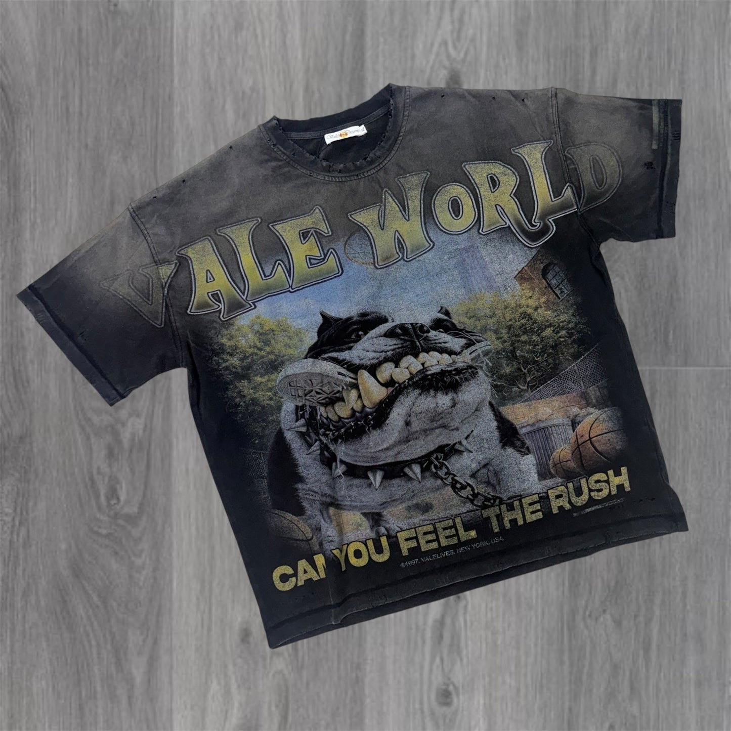 Valley Wrecked Tee - Black Wash