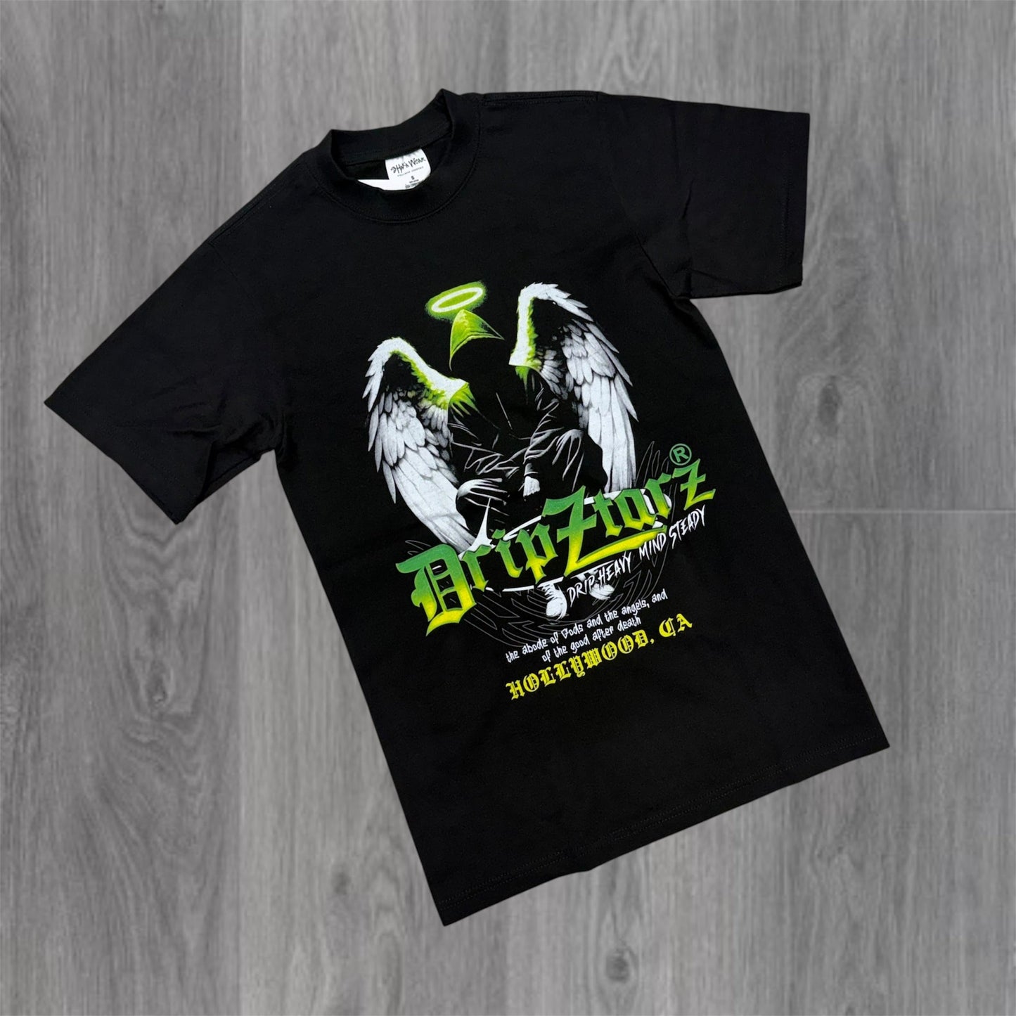 DRIPSTAR - Fallen Angel Tee - Black F136
