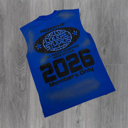 HDSN - Colere Sleeveless Tee - Blue 707