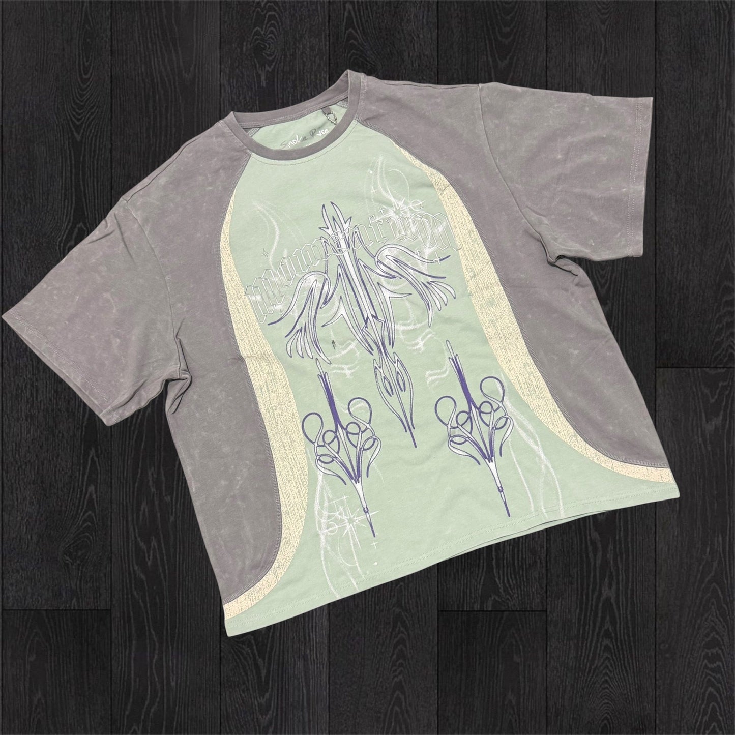 Rise - Color Block T-shirt - F.Green - F559