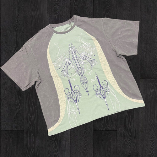 Rise - Color Block T-shirt - F.Green - F559