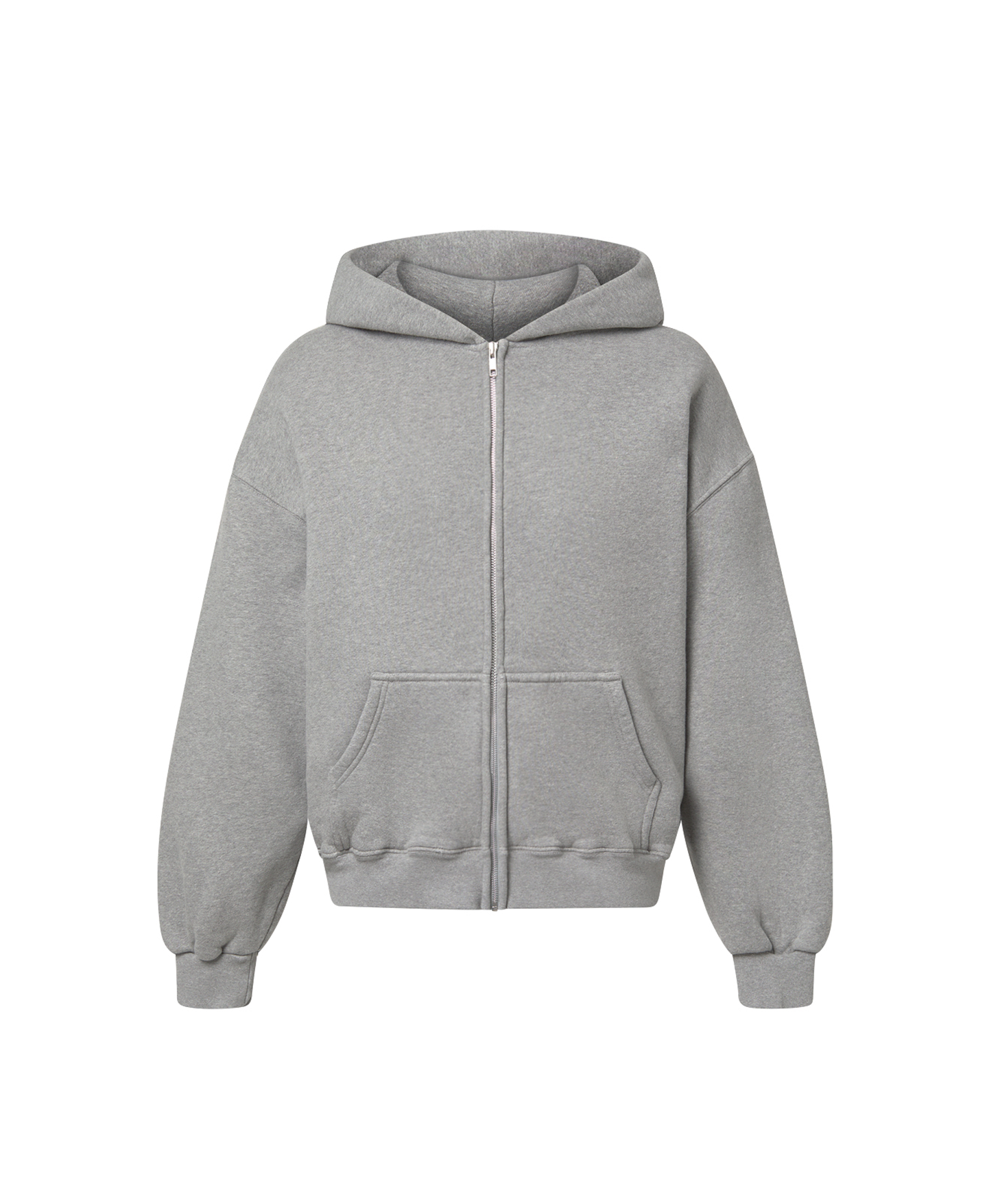 450 GSM 'Ash Gray' Zipper