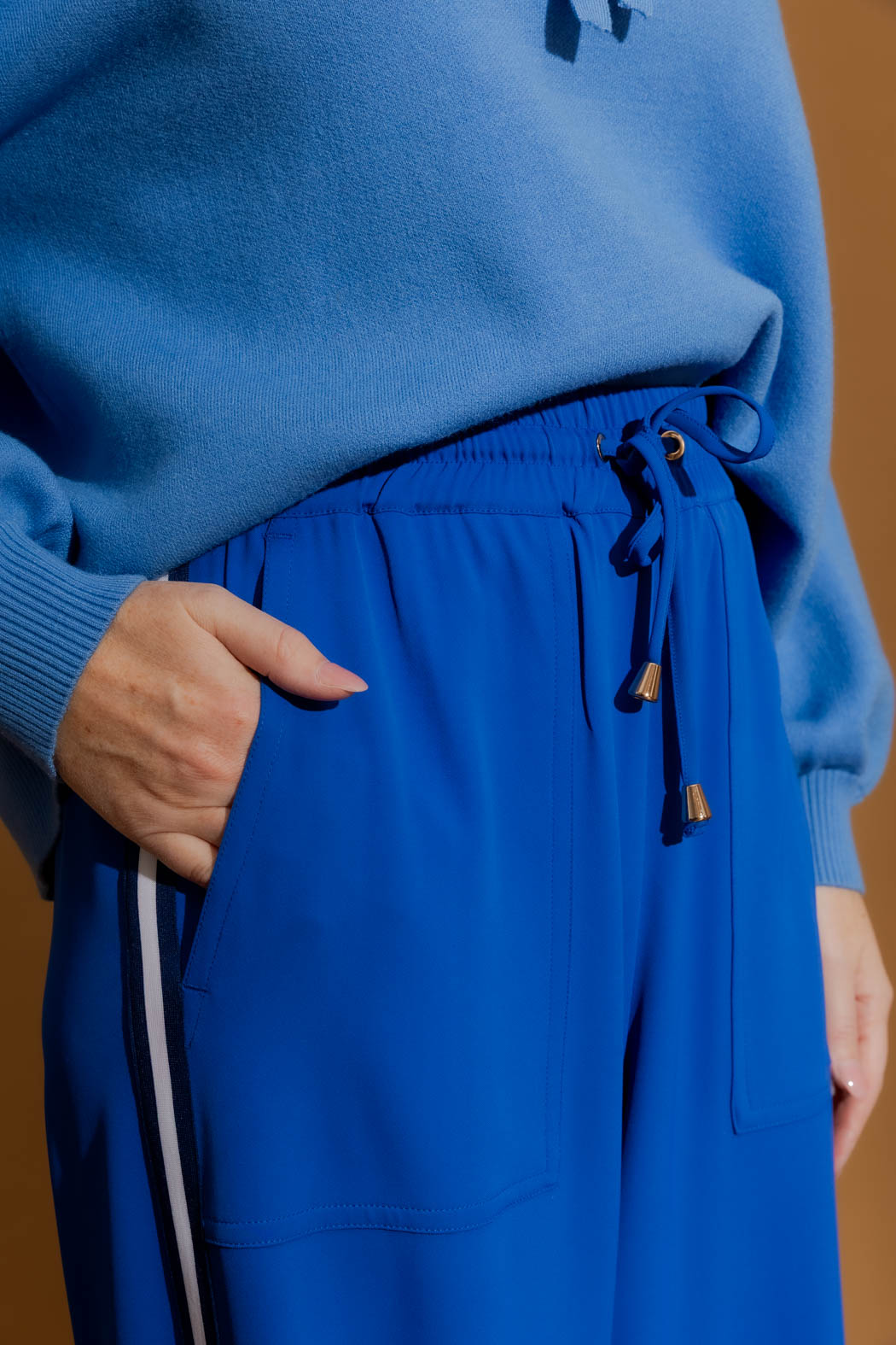 Cobalt Stripe Sport Culotte