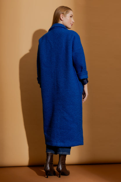 Cobalt Cocoon Coat