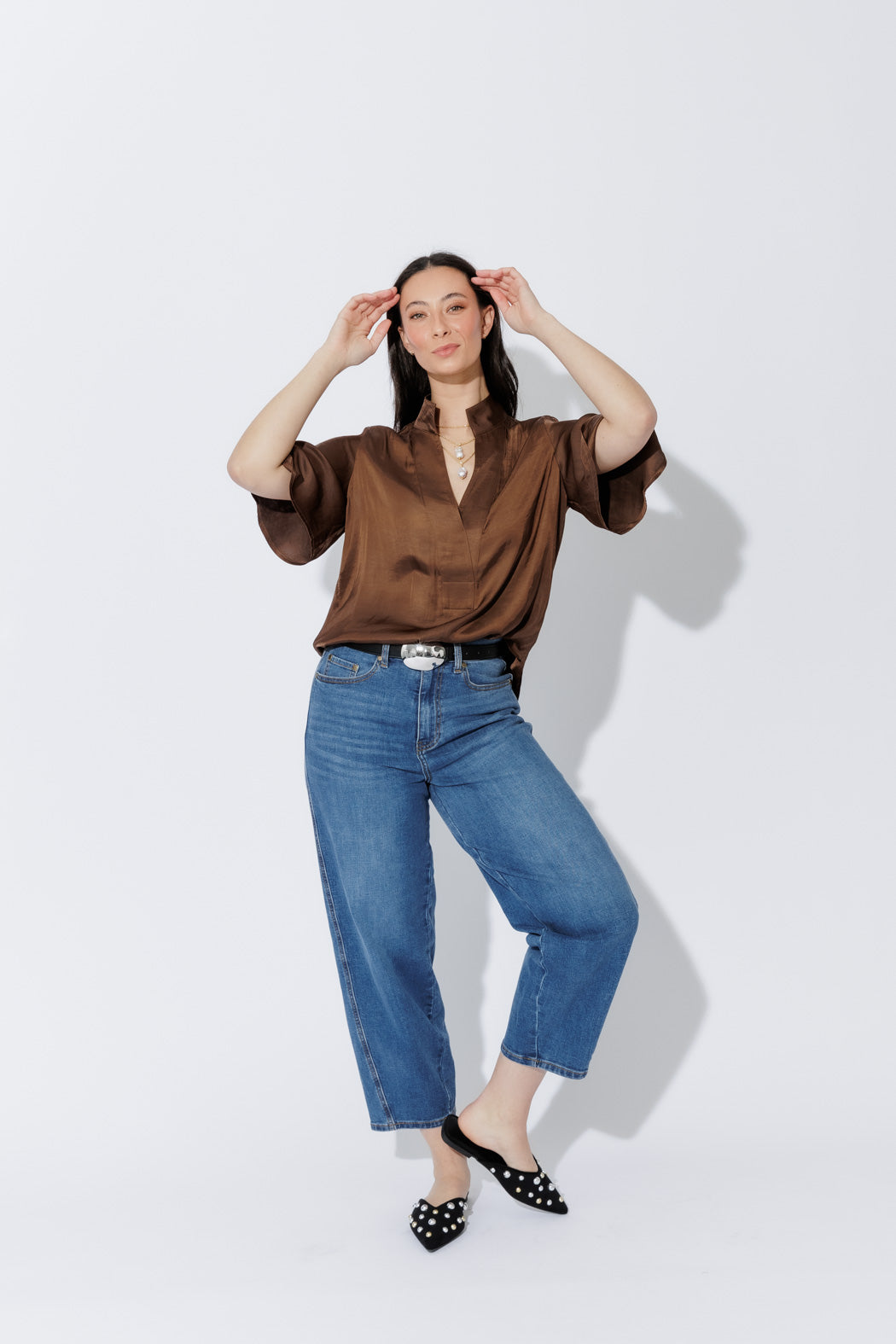 Cocoa Milan Fluted Blogger Shirt