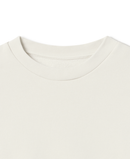 450 GSM 'Bone White' Crewneck