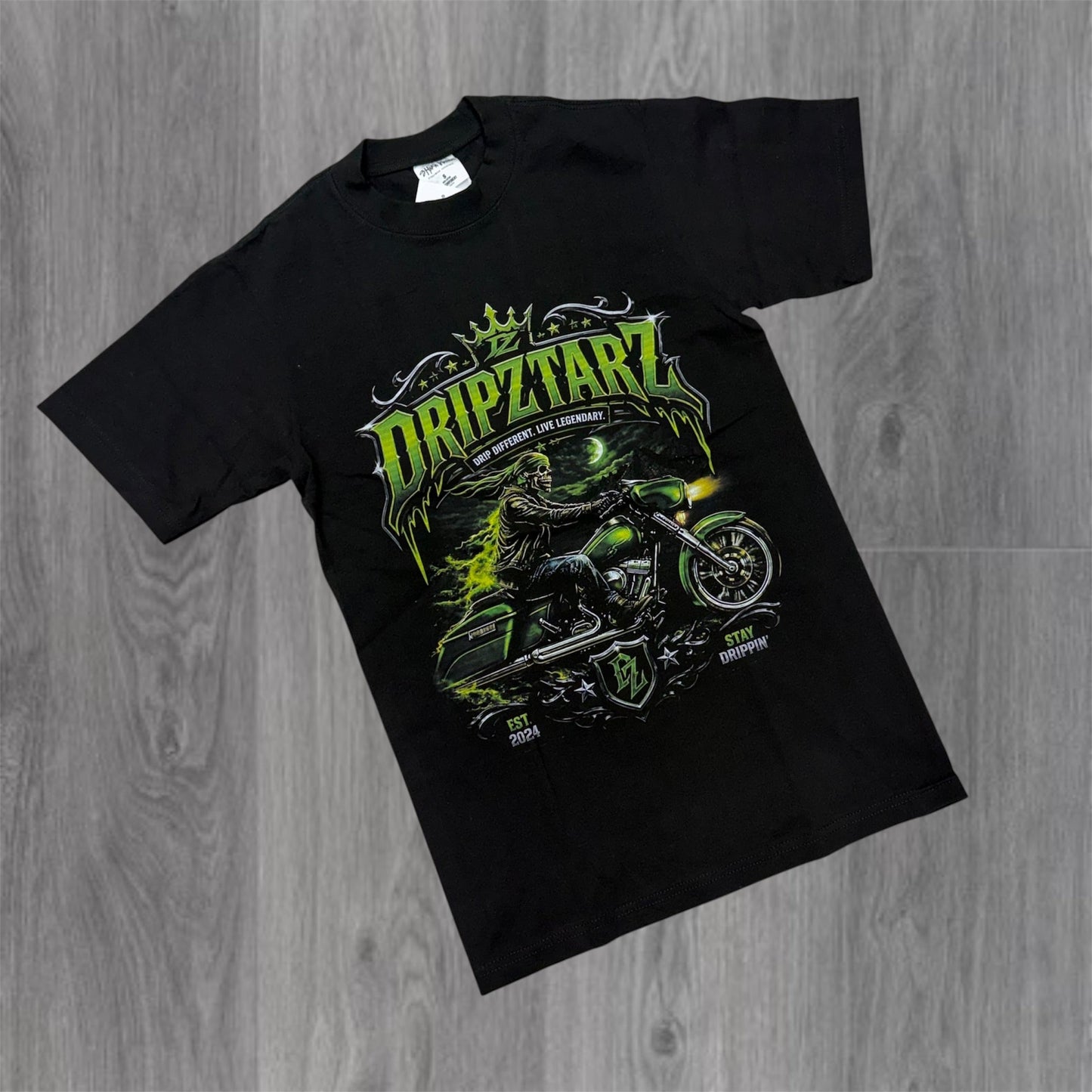 DRIPSTAR - Biker 2 Tee - Black DC191