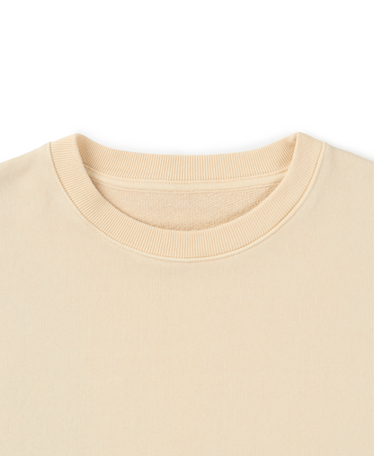 600 GSM 'Cloud Cream' Crewneck