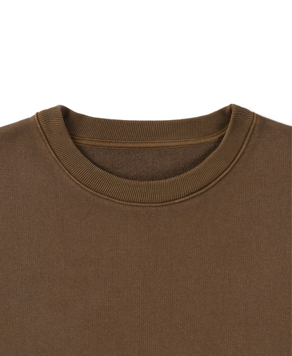 600 GSM 'Mocha Brown' Crewneck